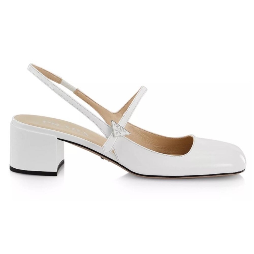 Prada Decolette Slingback Mary Jane 45mm Pumps - Brand New
